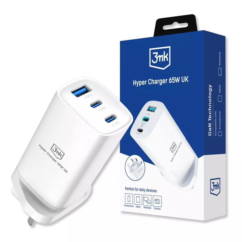 Cargador Hiper de Viaje 3MK 65W