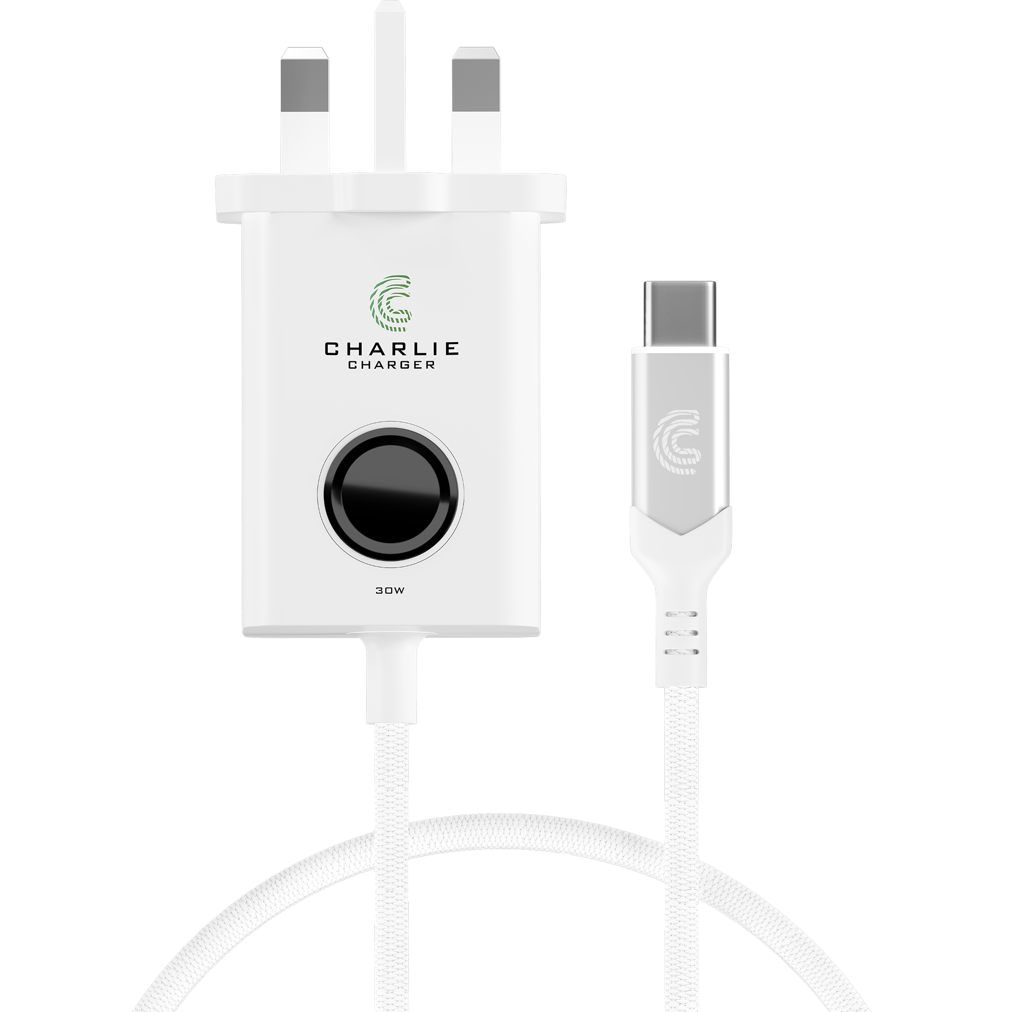 Charlie Charger 30W USB-C 1 Metre White