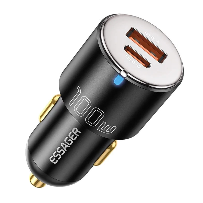 Cargador de coche Essager 100W Type C y USB