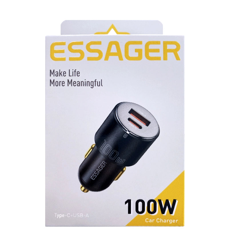 Cargador de coche Essager 100W Type C y USB