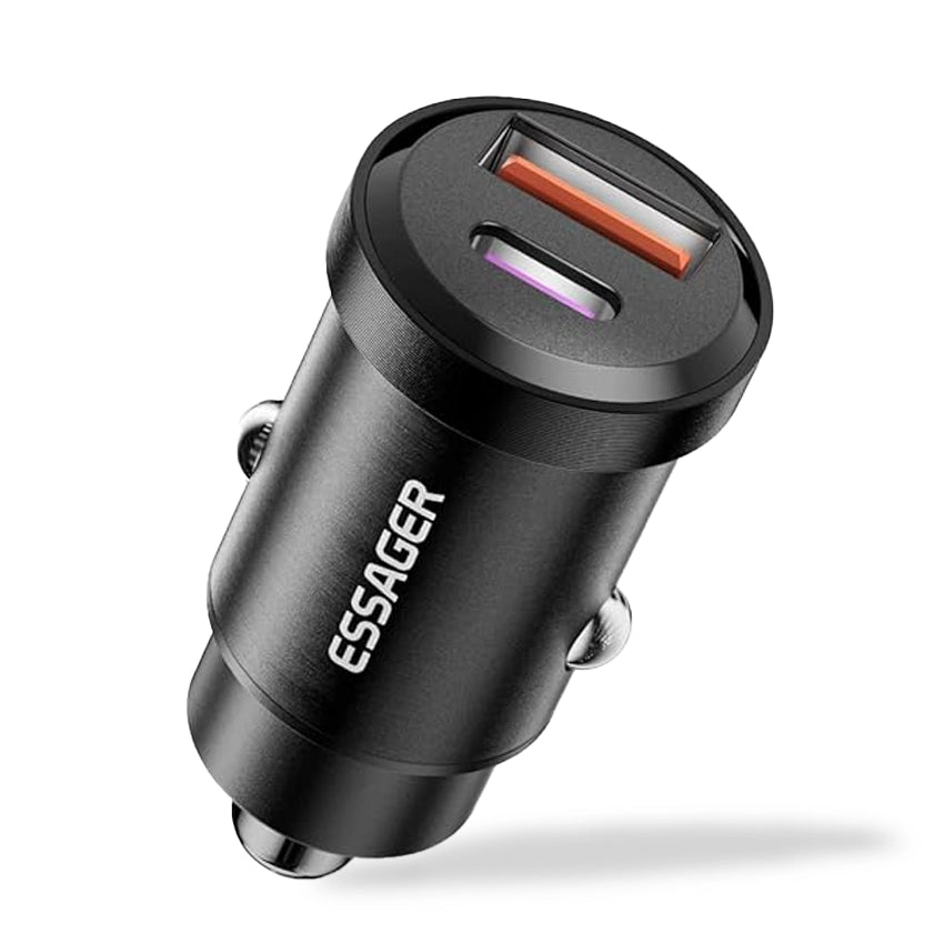 Cargador de coche Essager 30W Tipo C y USB