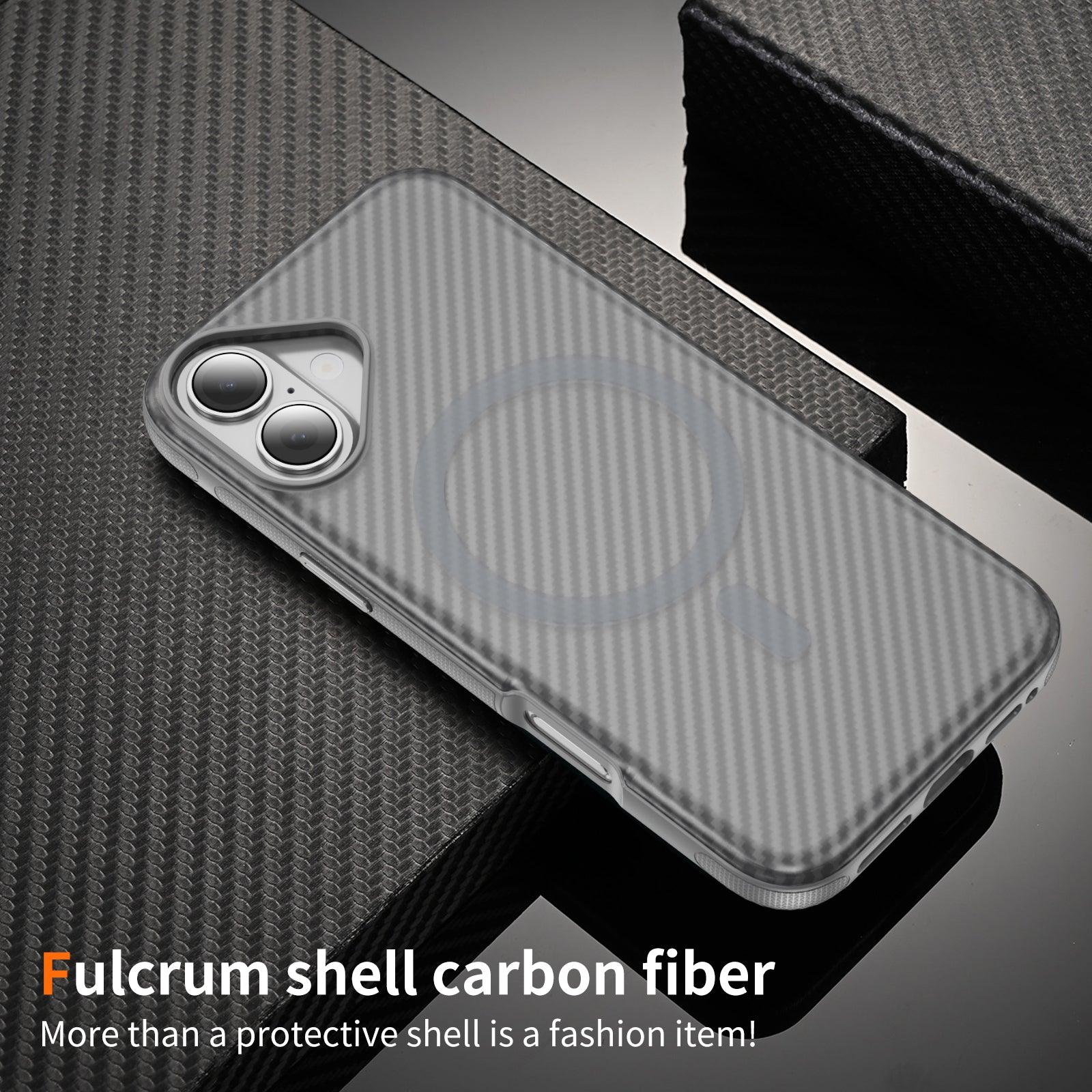 Fulcrum-Carbon Fiber-Magsafe Case iPhone 16