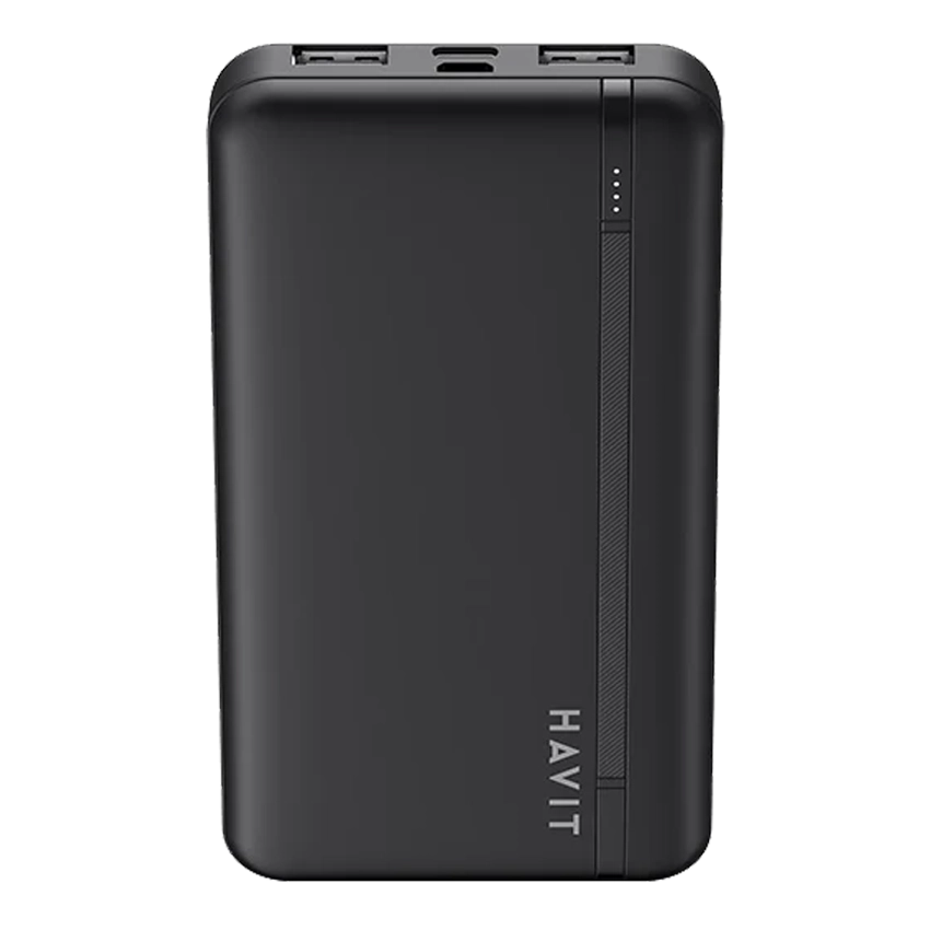 HAVIT Batería Portátil Inteligente 20000mAh Negra con Indicador LED PB92