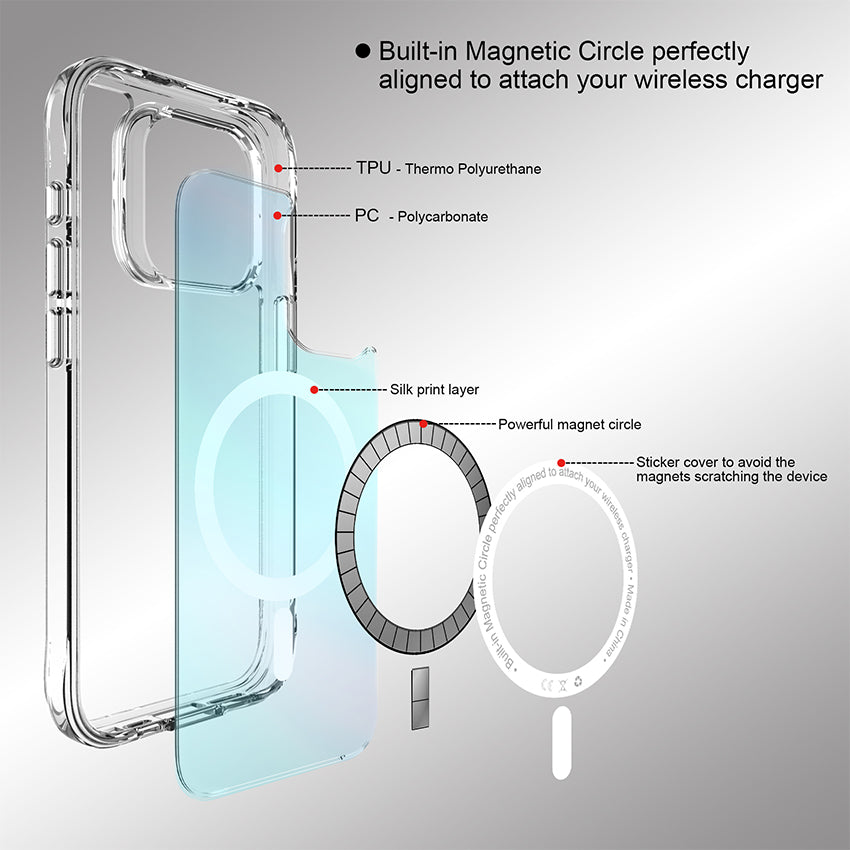 Pure Rainbow Magsafe Case iPhone 15 Plus