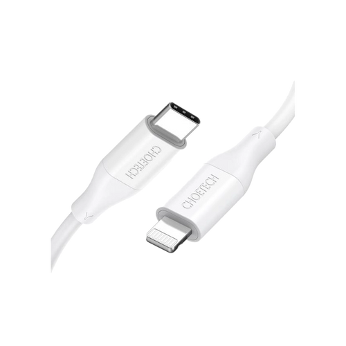 Cable Choetech USB MFI Tipo-C a Lightning de 1.2m Blanco