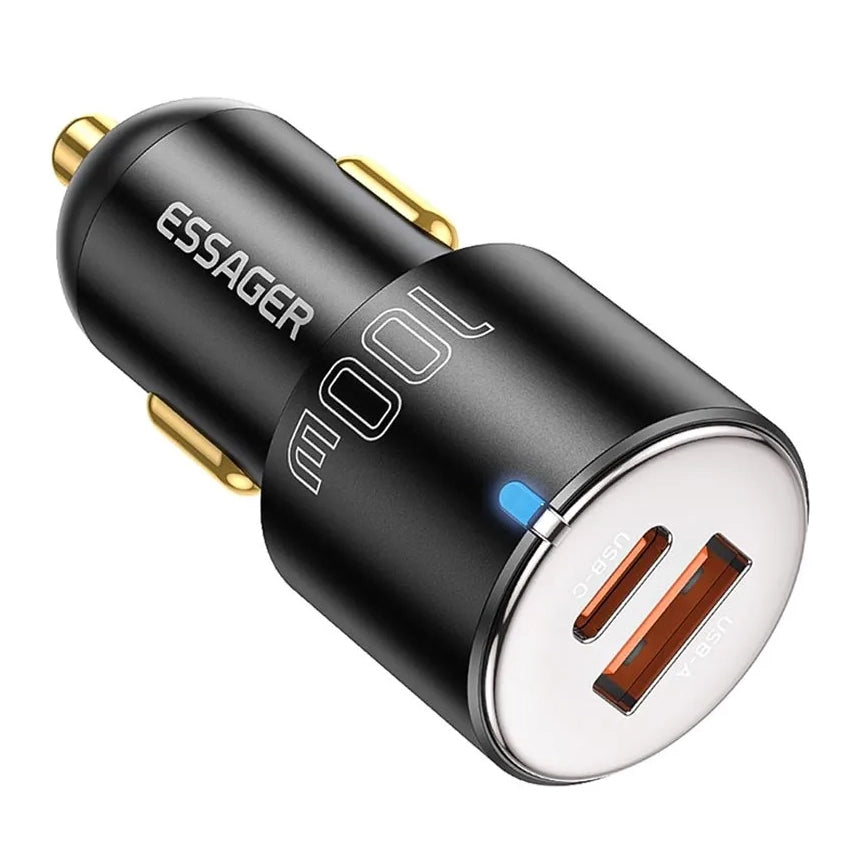 Essager 100W Type C & USB Car Charger
