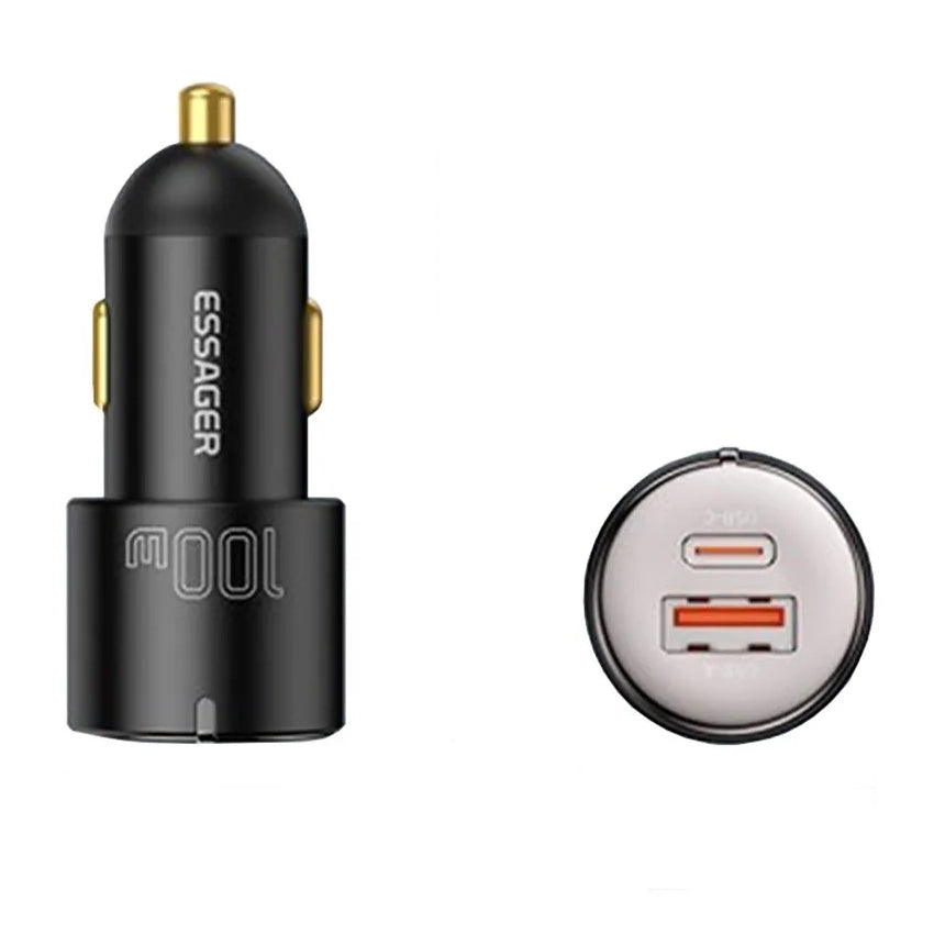 Cargador de coche Essager 100W Type C y USB