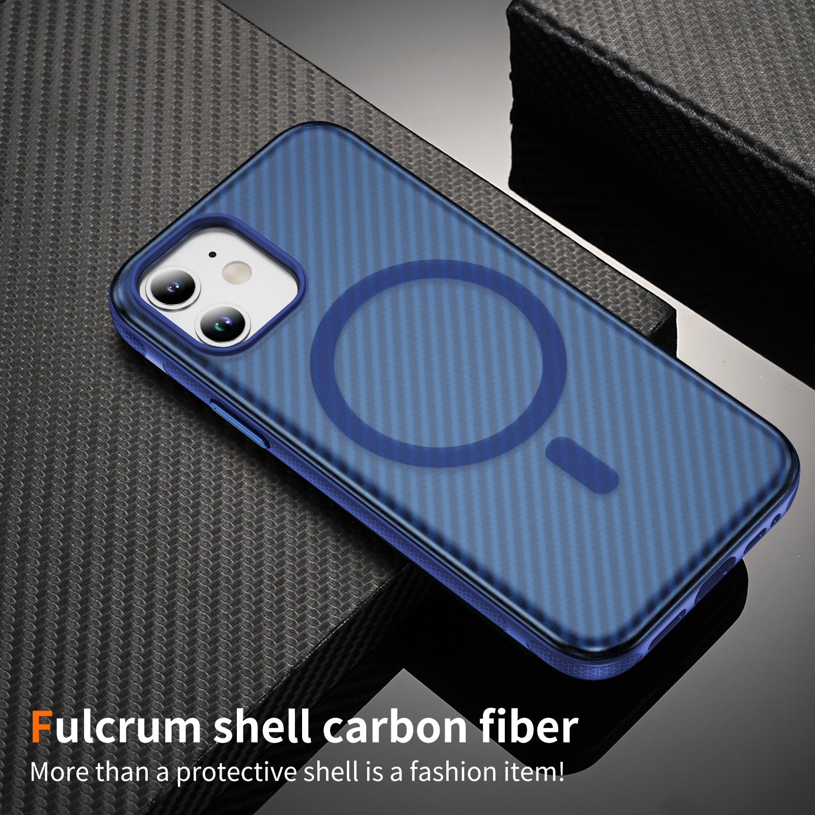 Fulcrum-Carbon Fiber-Magsafe Case iPhone 12/ 12 Pro