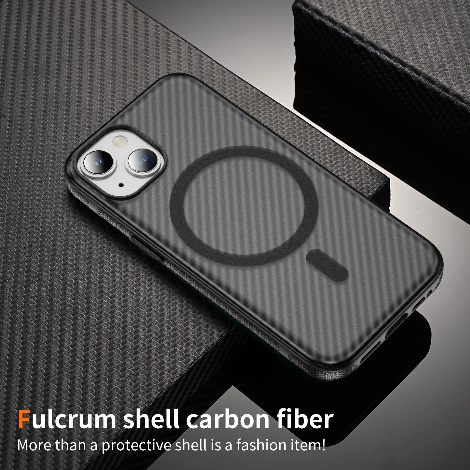 Fulcrum-Carbon Fiber-Magsafe Case iPhone 13/ 14