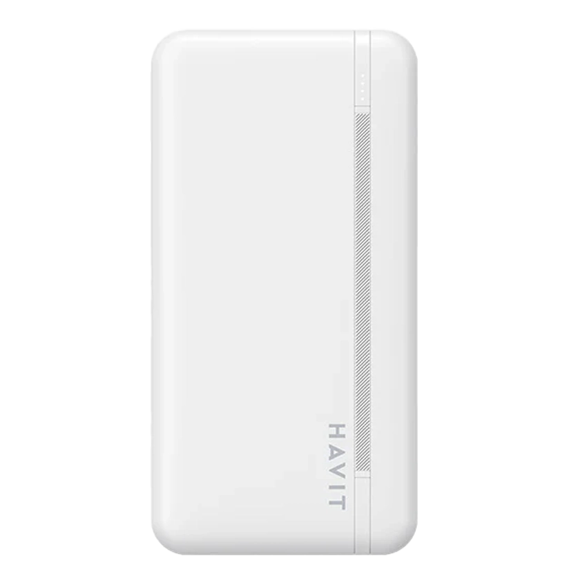 HAVIT Smart Portable Power Bank 10000mAh Blanco con indicador LED PB89