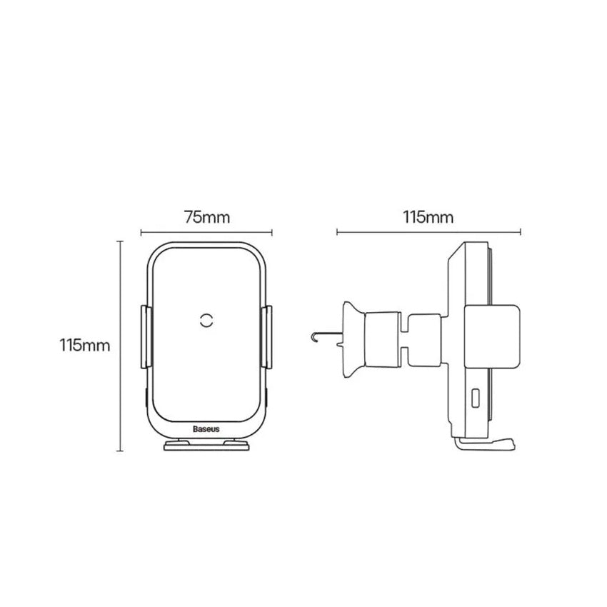 Baseus Halo Electric Wireless Charging Car Mount 15W 4