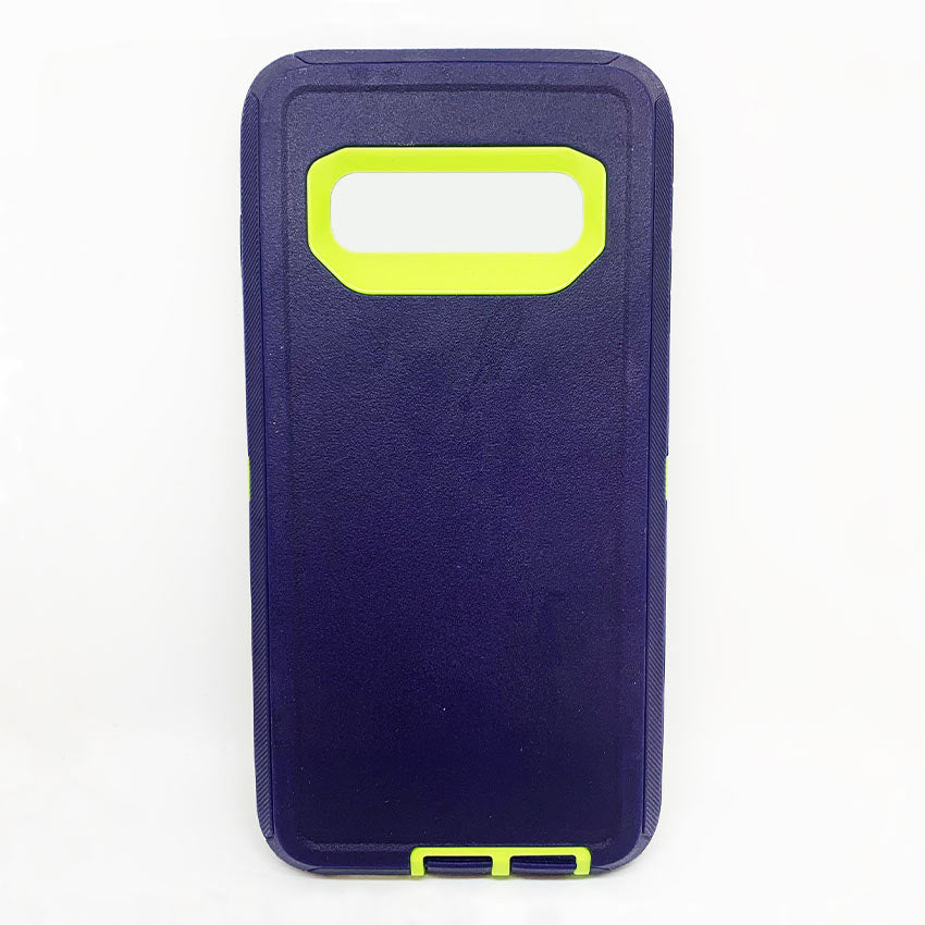 Generic Samsung S10 Plus Defender Case-navy:yellow- Fonez-Keywords : MacBook - Fonez.ie - laptop- Tablet - Sim free - Unlock - Phones - iphone - android - macbook pro - apple macbook- fonez -samsung - samsung book-sale - best price - deal