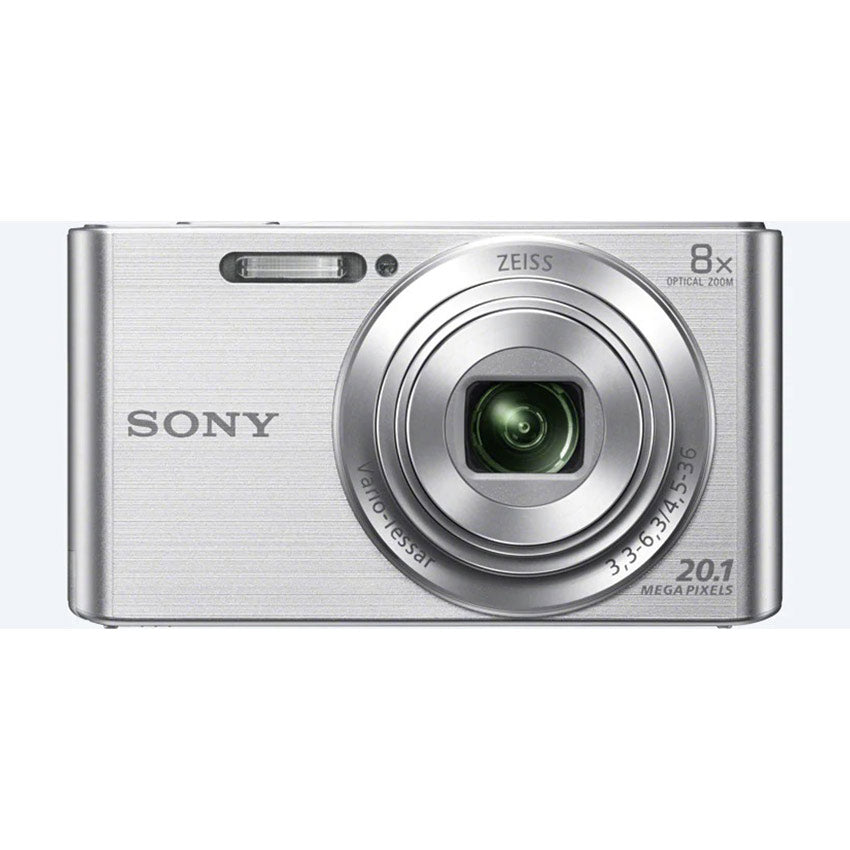 SONY CYBERSHOT W830 20MP 8X ZOOM DIGITAL CAMERA-black-silver