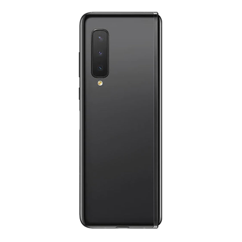 Samsung Galaxy Z Fold 5G Cosmos Black back view with camera