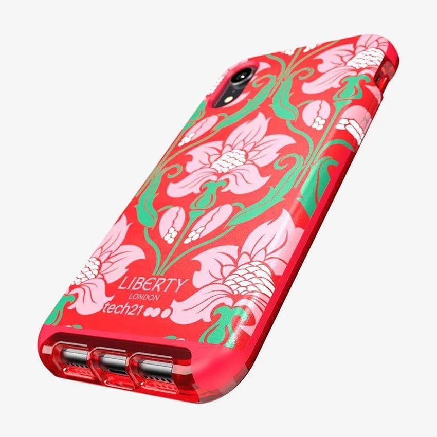 Tech21 Evo Luxe Liberty Azelia iPhone XR - T21-6127 Red-1- Fonez-Keywords : MacBook - Fonez.ie - laptop- Tablet - Sim free - Unlock - Phones - iphone - android - macbook pro - apple macbook- fonez -samsung - samsung book-sale - best price - deal