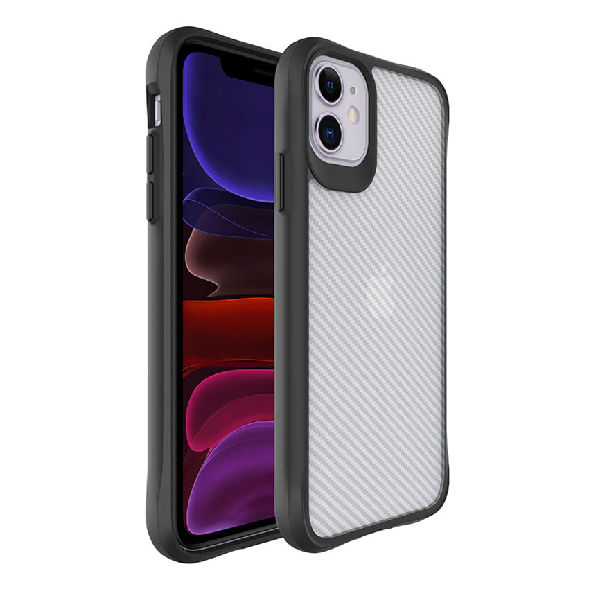 Combat X Mode Carbon Fibre Case iPhone 11 black clear