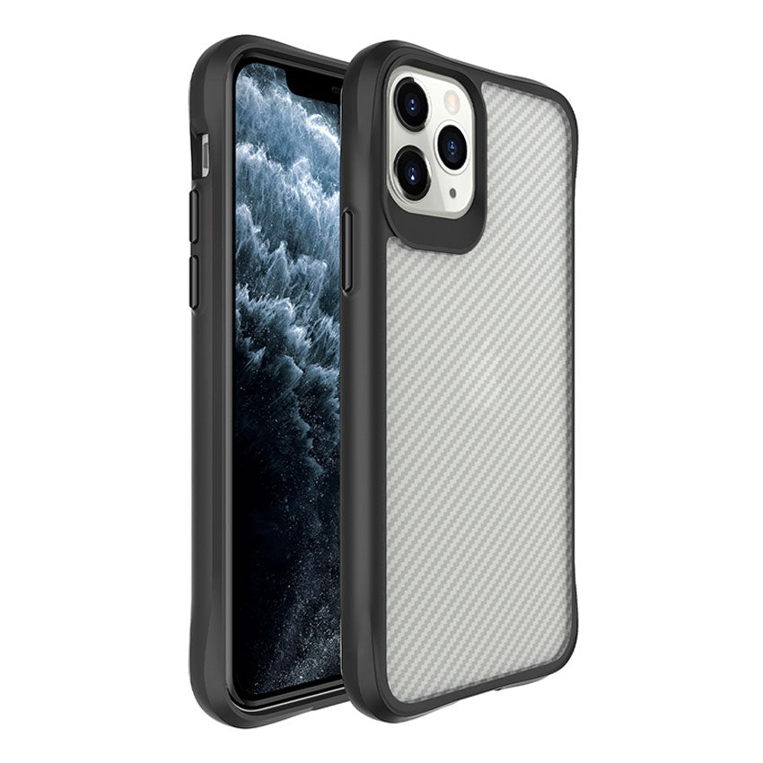 Combat X Mode Carbon Fibre Case iPhone 11 pro black clear