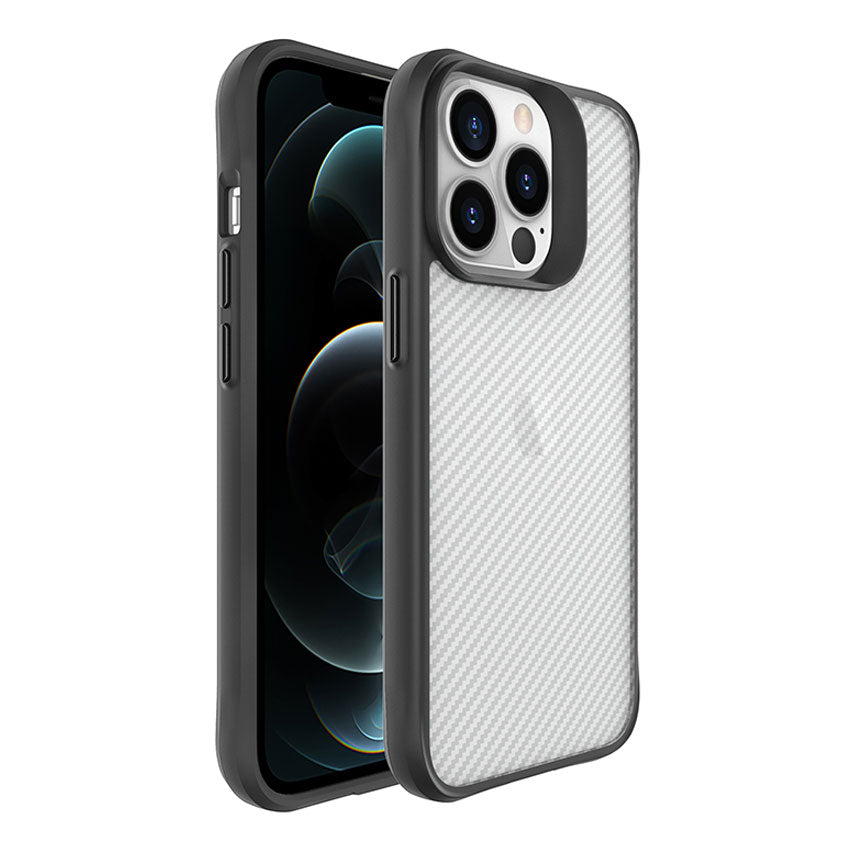 Combat X Mode Carbon Fibre Case iPhone 13 pro black clear