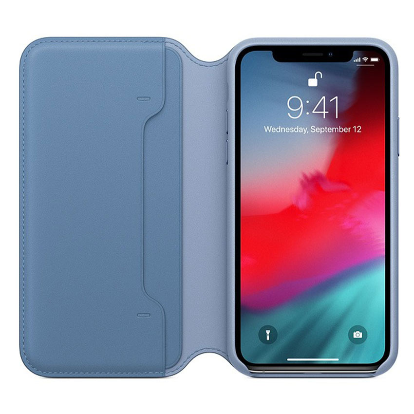 iPhone XS Leather Folio Case Cape Cod Blue-3- Fonez-Keywords : MacBook - Fonez.ie - laptop- Tablet - Sim free - Unlock - Phones - iphone - android - macbook pro - apple macbook- fonez -samsung - samsung book-sale - best price - deal