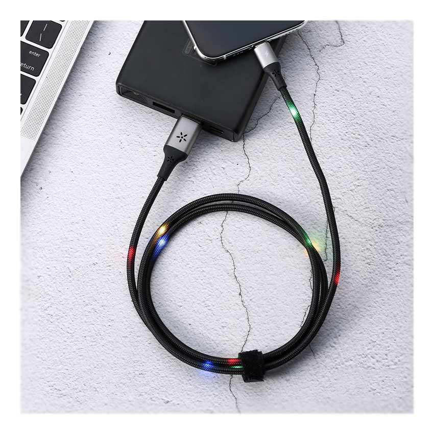 Remax Luminous Lightning USB Cable 1m RC-133i Black - 3