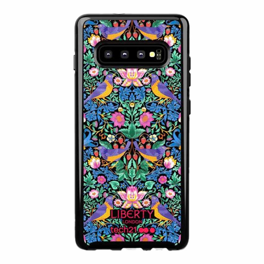 tech 21 pure print liberty strawberry thief galaxy s10 plus 1